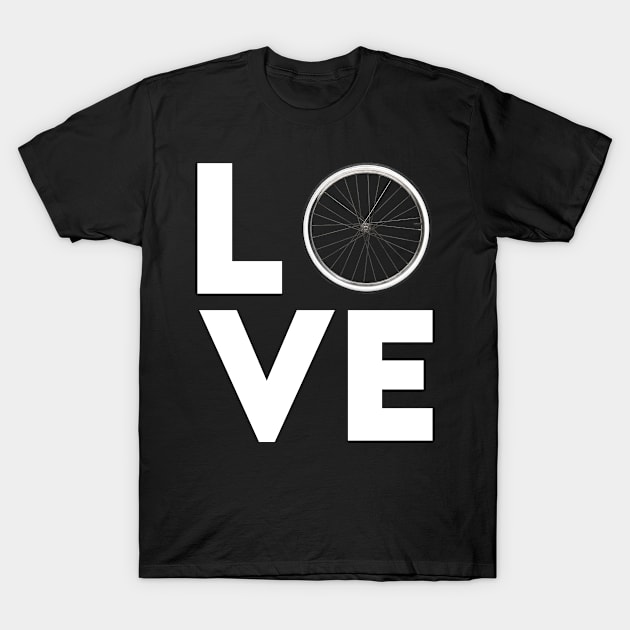 Biking girl love design T-Shirt by NeedsFulfilled